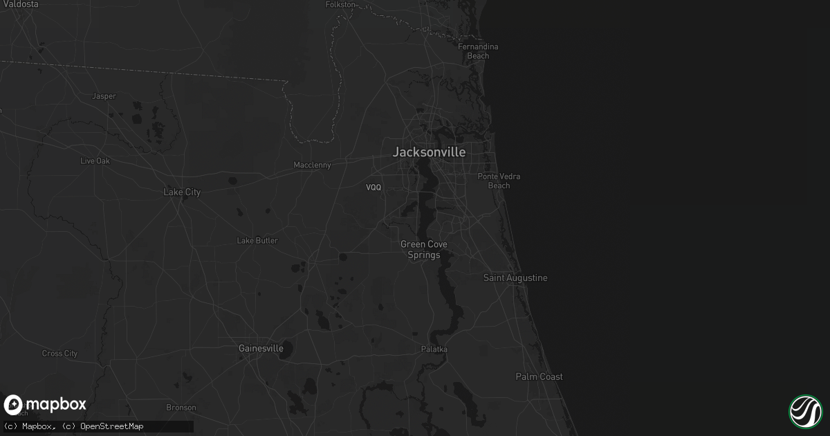 Hail map in Fleming Island, FL on August 18, 2026