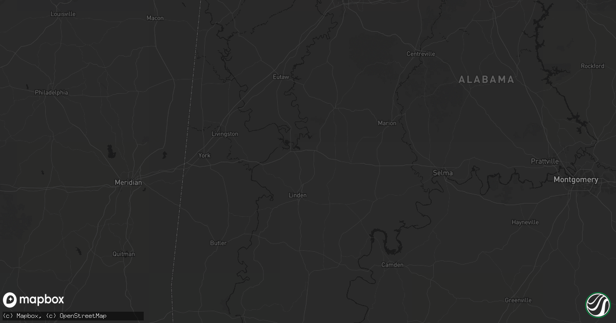 Hail map in Gallion, AL on August 18, 2026