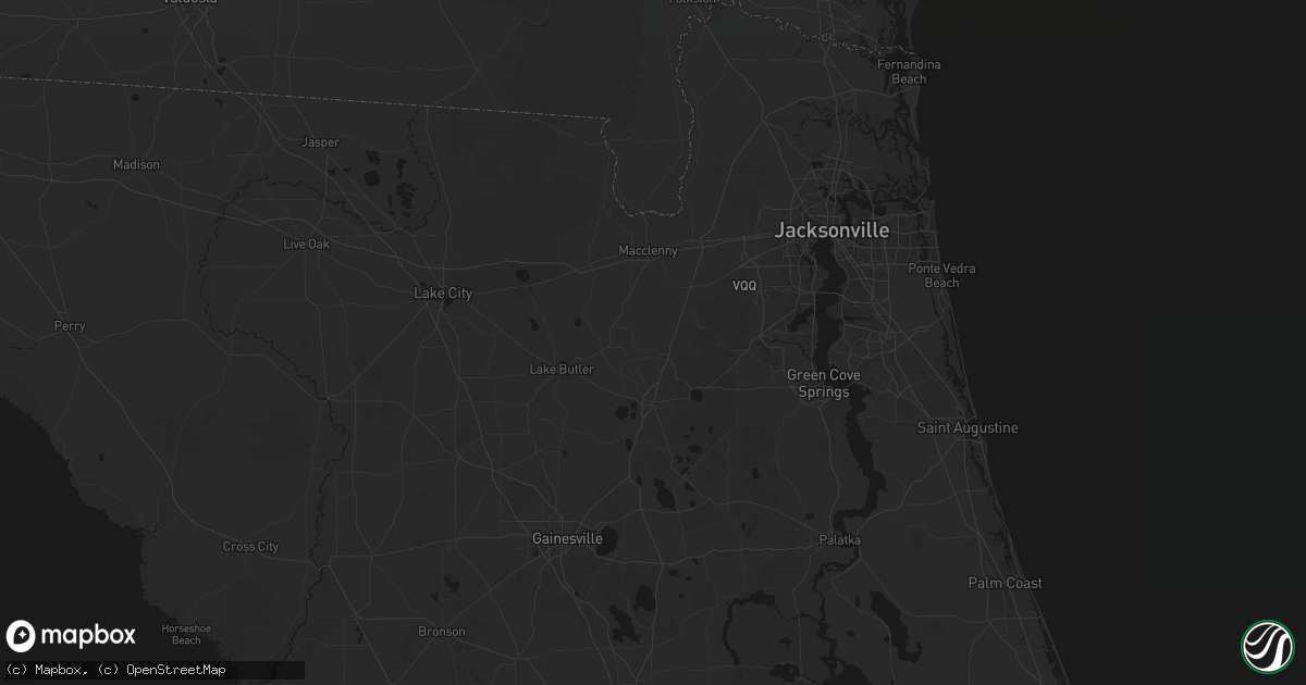 Hail map in Lawtey, FL on August 18, 2026