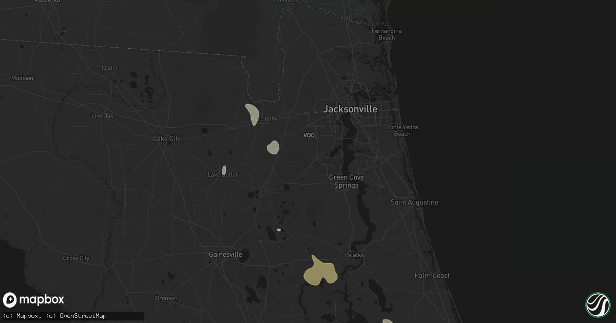 Hail map in Middleburg, FL on August 18, 2026