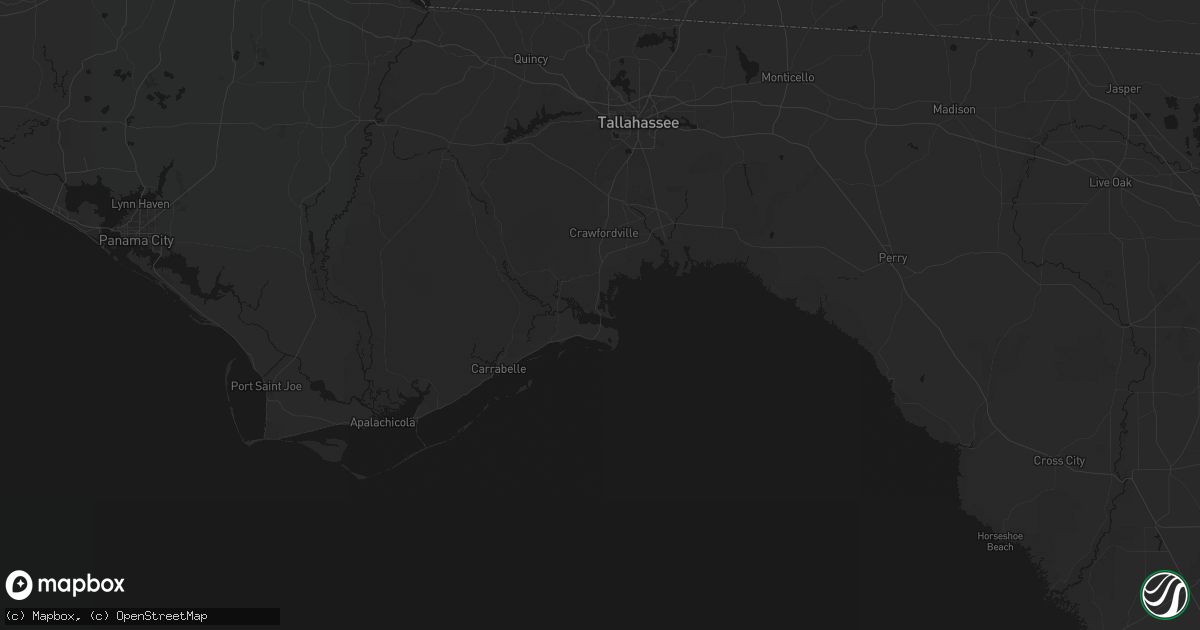 Hail map in Panacea, FL on August 18, 2026