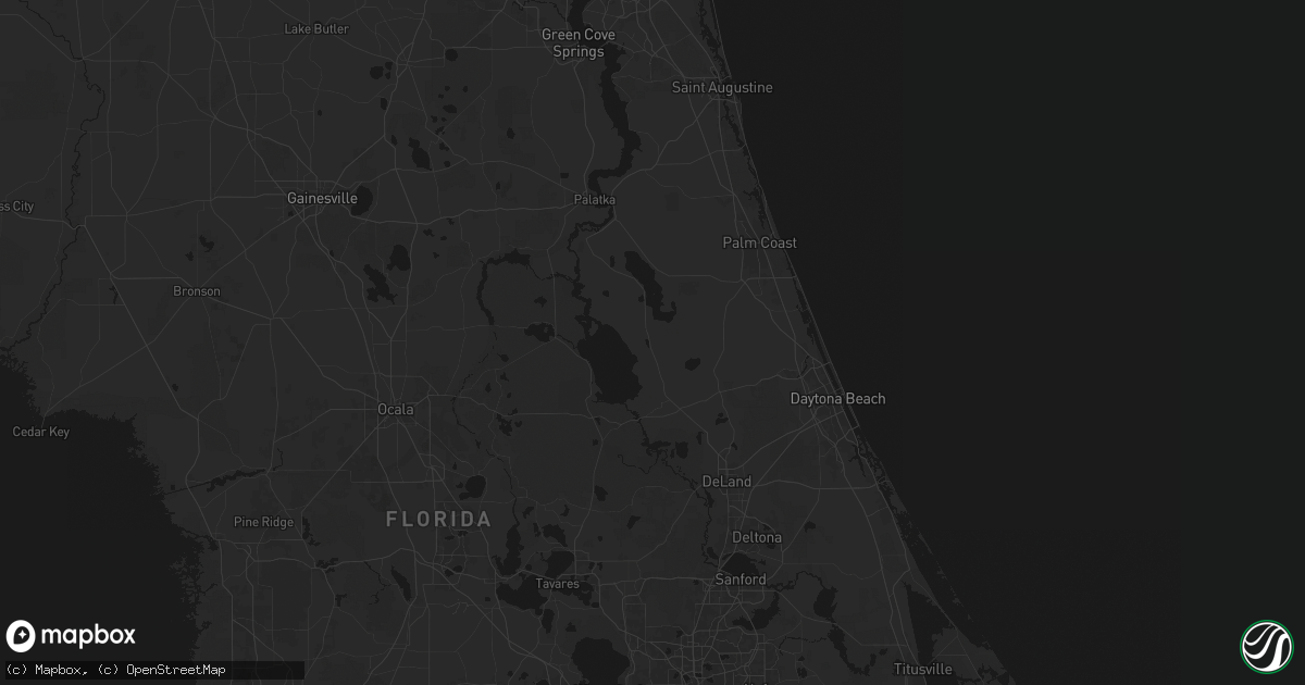 Hail map in Seville, FL on August 18, 2026