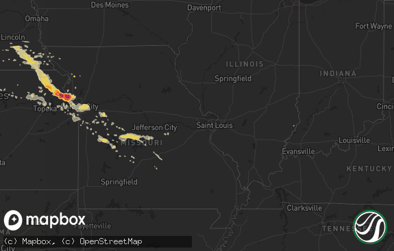 Hail map preview on 08-19-2011