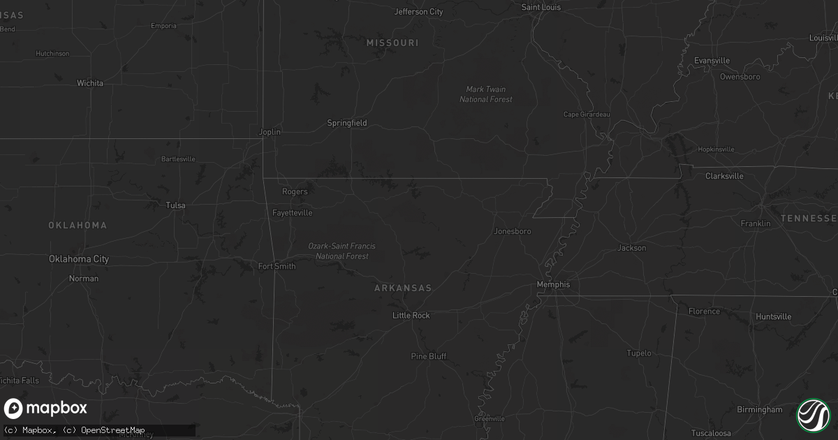 Hail map in North Carolina on August 19, 2012