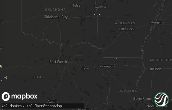 Hail map preview on 08-19-2012