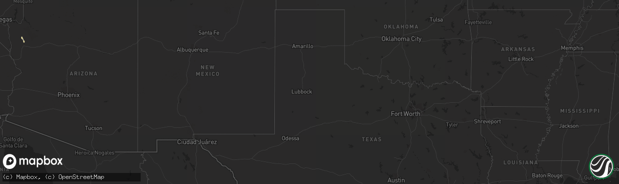 Hail map in Arizona on August 19, 2013