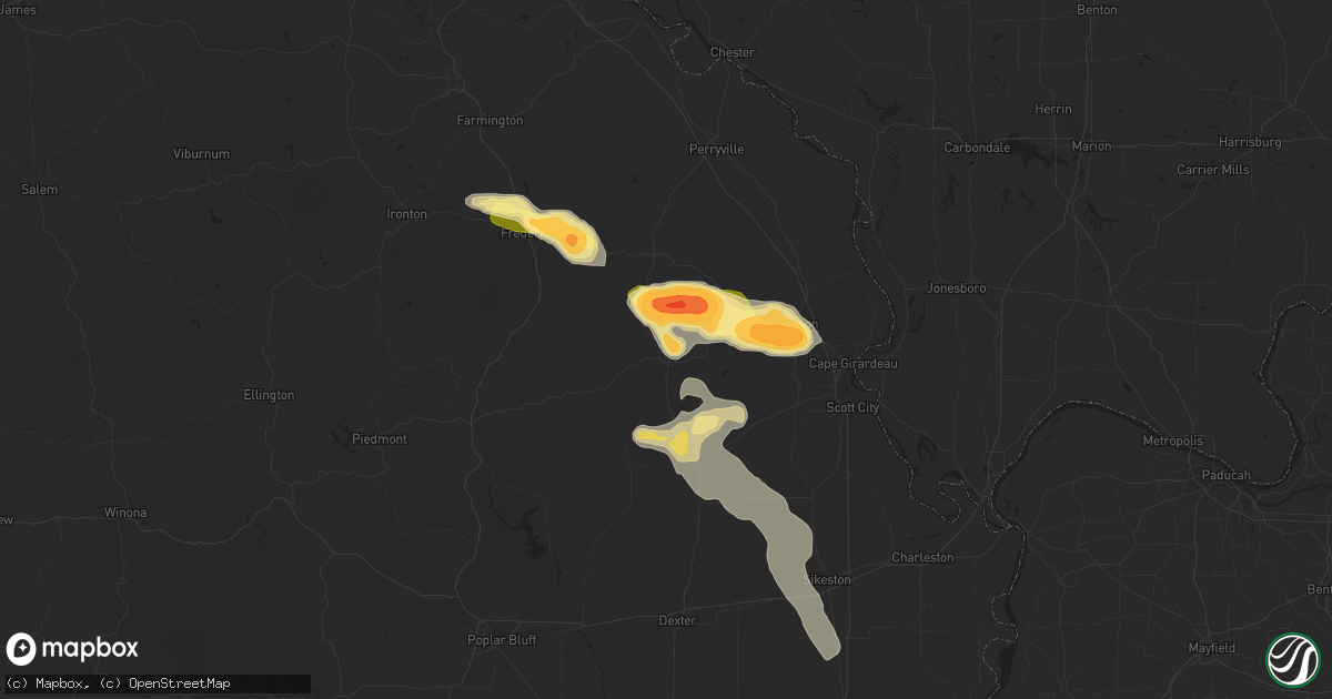 Hail map in Marble Hill, MO on August 19, 2014