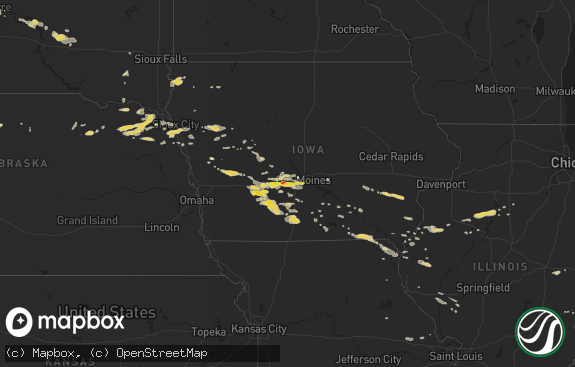 Hail map preview on 08-19-2014