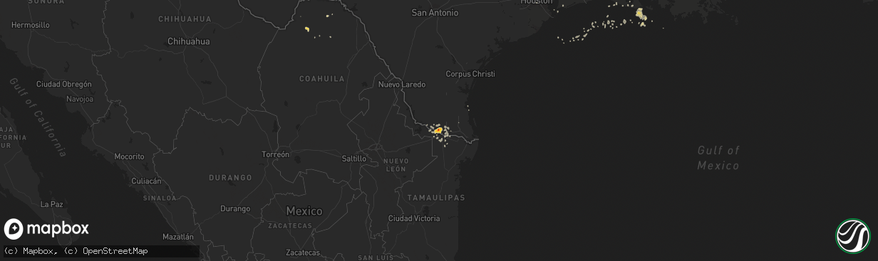 Hail map on August 19, 2015