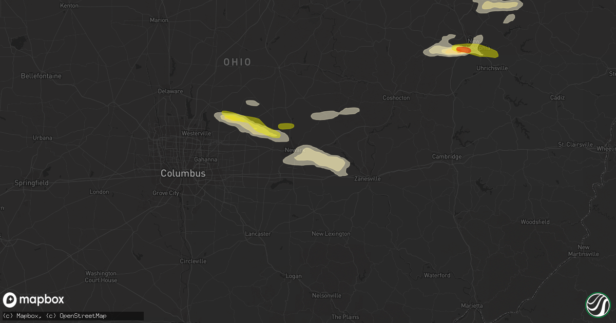 Hail map in Heath, OH on August 19, 2017