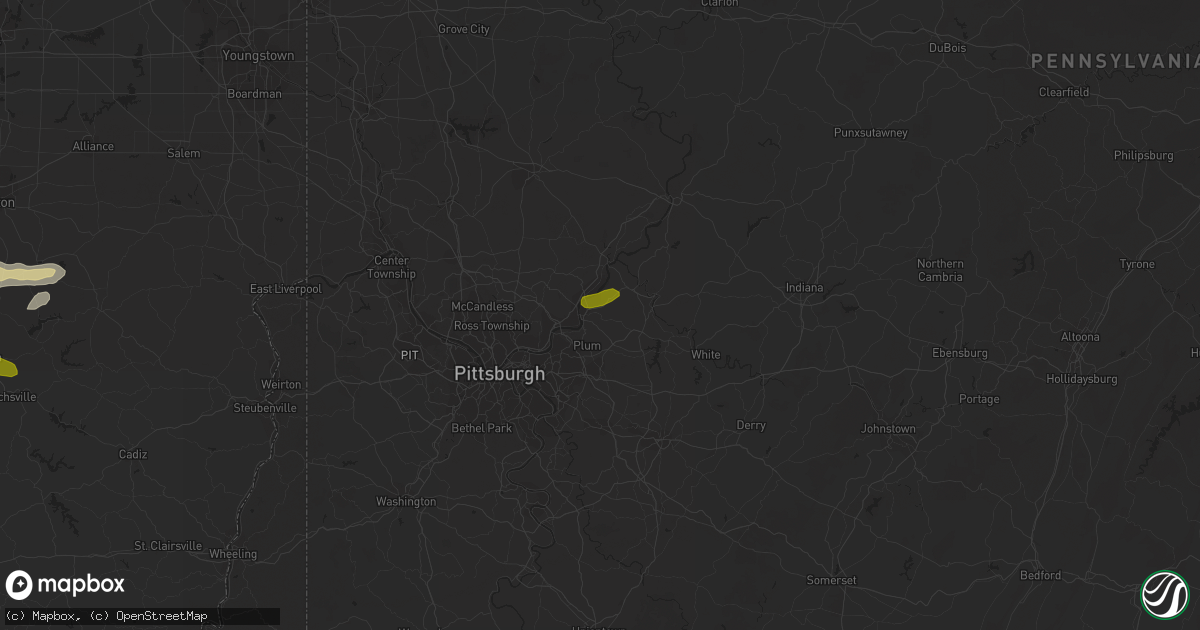 Hail map in New Kensington, PA on August 19, 2017