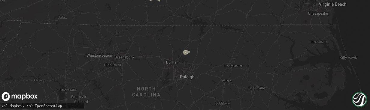 Hail map in Creedmoor, NC on August 19, 2018