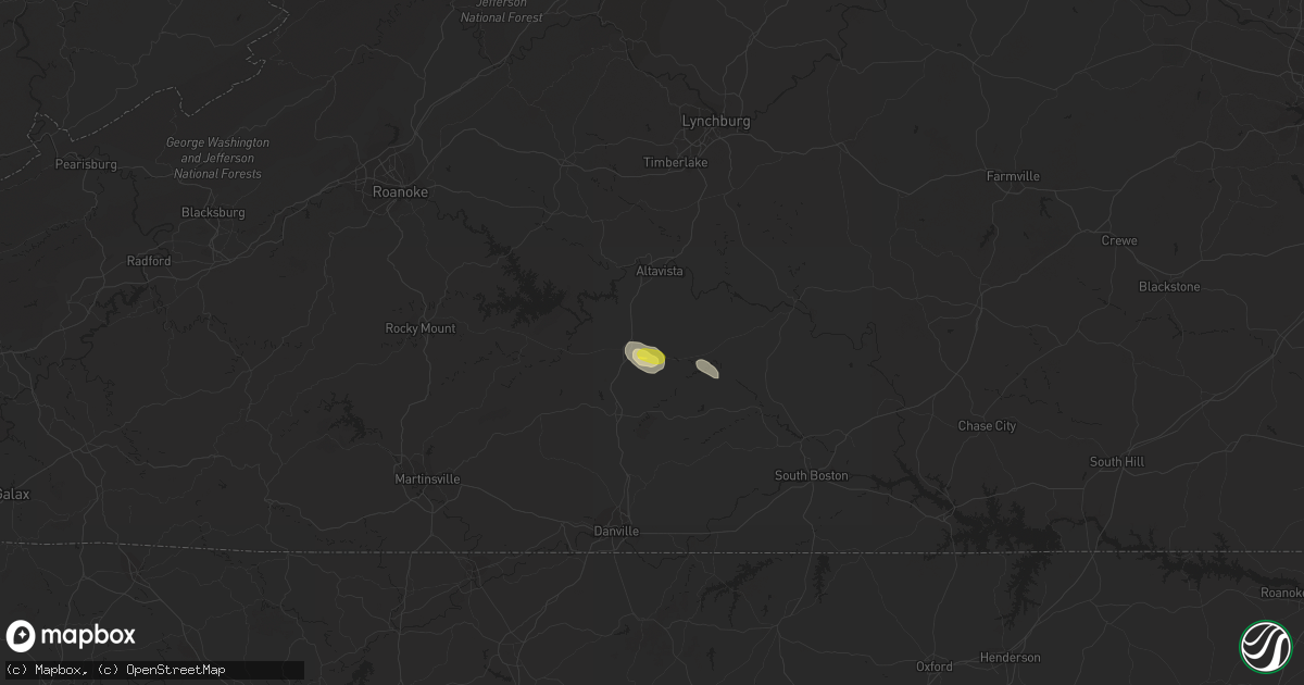 Hail map in Gretna, VA on August 19, 2018