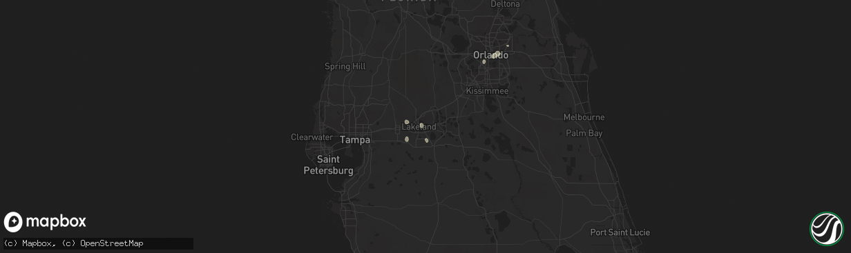 Hail map in Lakeland, FL on August 19, 2018