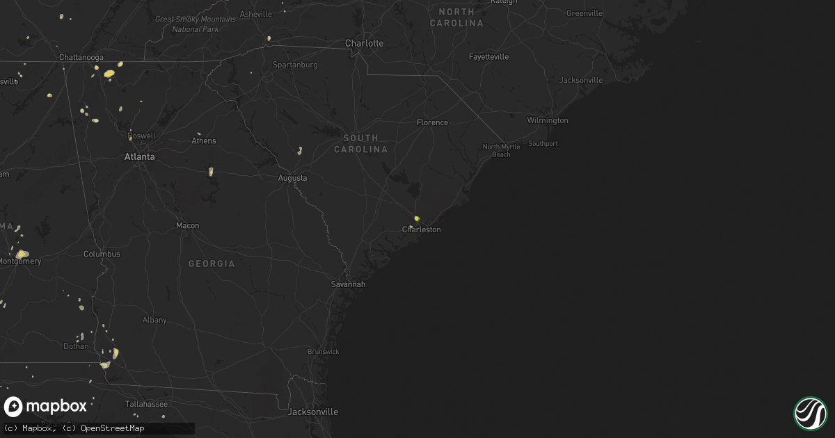 Hail map on August 19, 2020