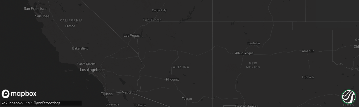 Hail map on August 19, 2023