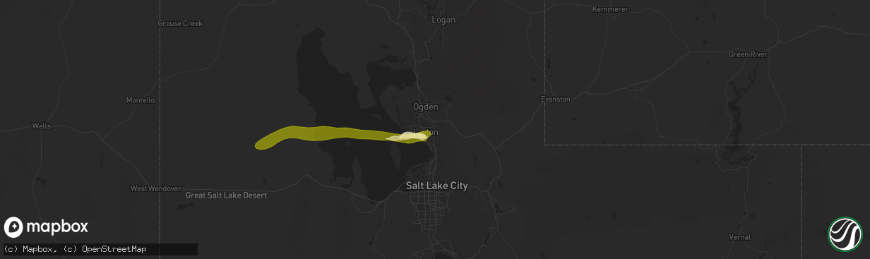 Hail map in Layton, UT on August 19, 2024