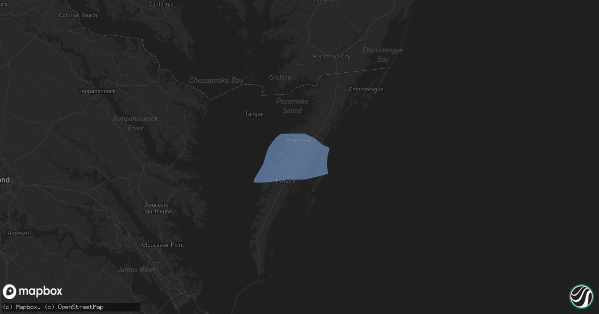 Hail map in Melfa, VA on August 19, 2024