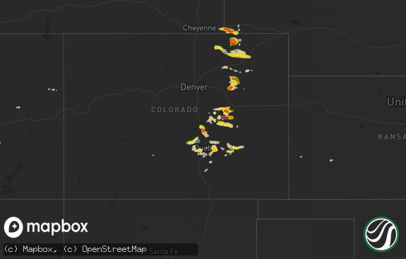 Hail map preview on 08-19-2024