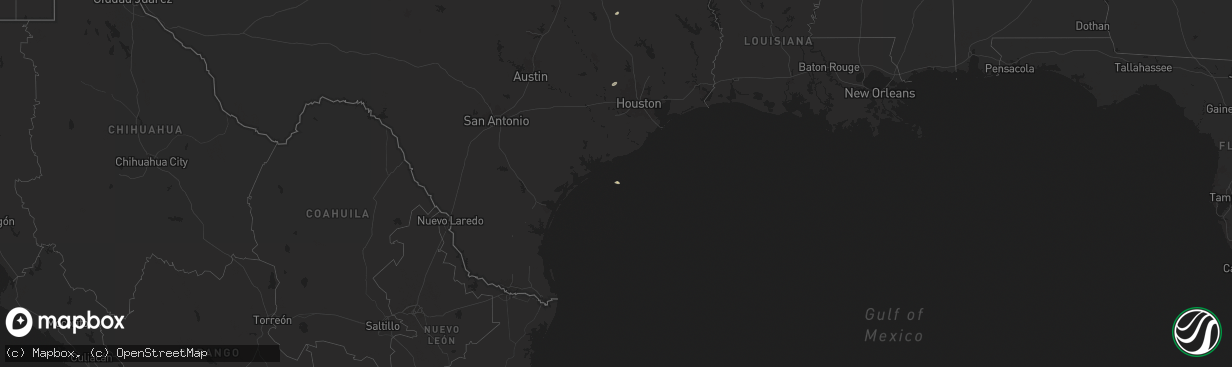 Hail map on August 19, 2025
