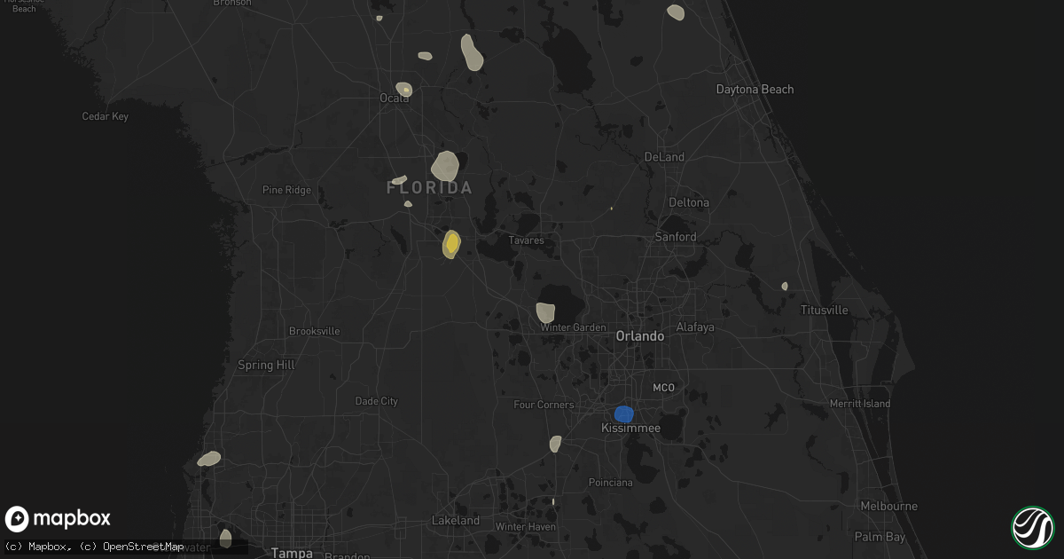 Hail map in Astatula, FL on August 19, 2026