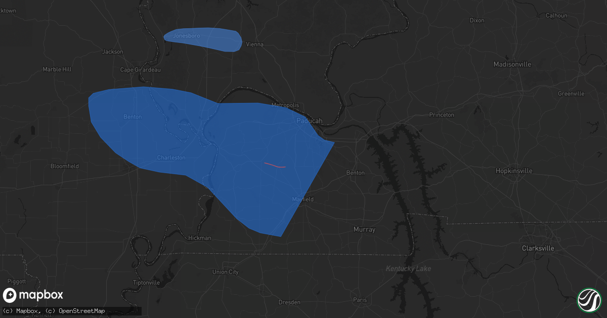Hail map in Boaz, KY on August 19, 2026