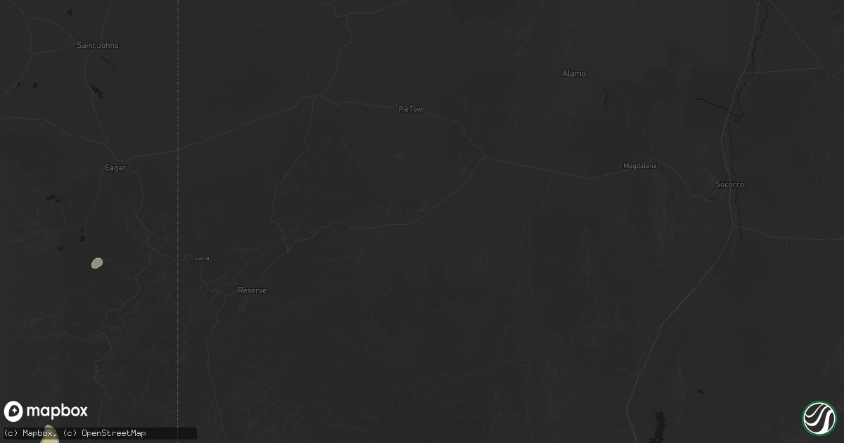Hail map in Datil, NM on August 19, 2026