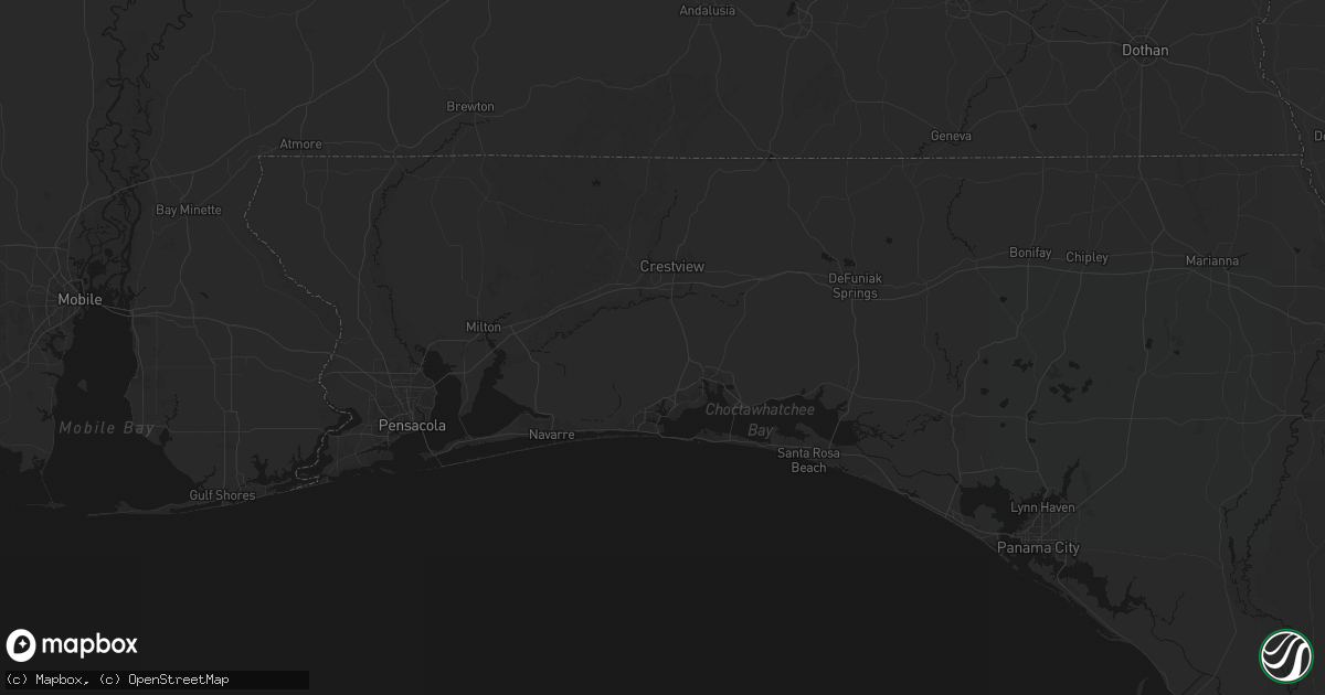 Hail map in Eglin Afb, FL on August 19, 2026