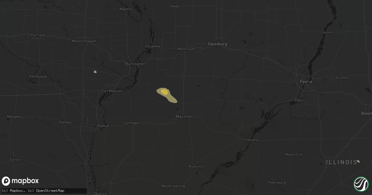 Hail map in Good Hope, IL on August 19, 2026