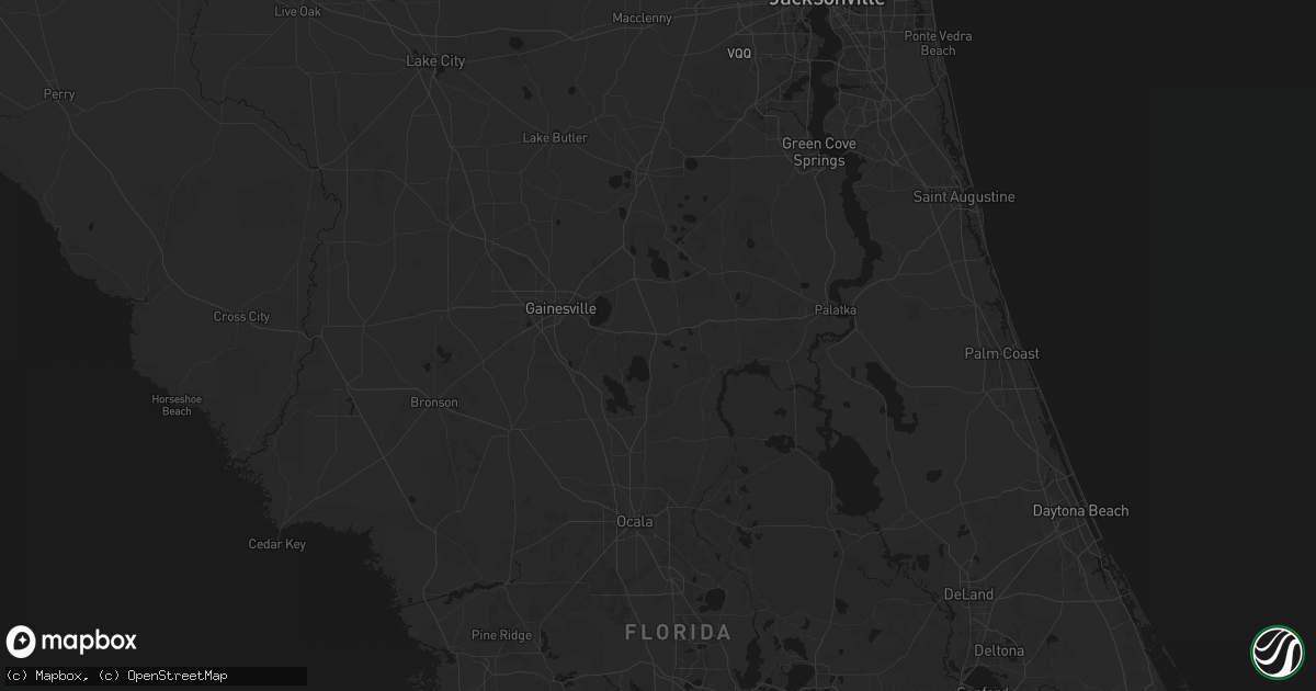 Hail map in Hawthorne, FL on August 19, 2026