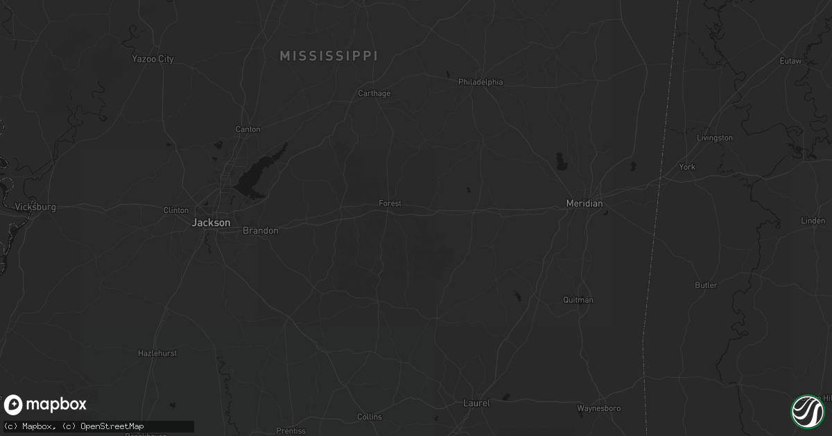 Hail map in Lake, MS on August 19, 2026