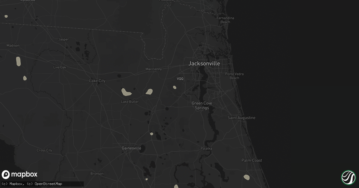 Hail map in Middleburg, FL on August 19, 2026