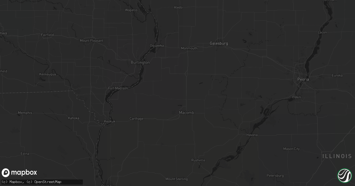 Hail map in Sciota, IL on August 19, 2026