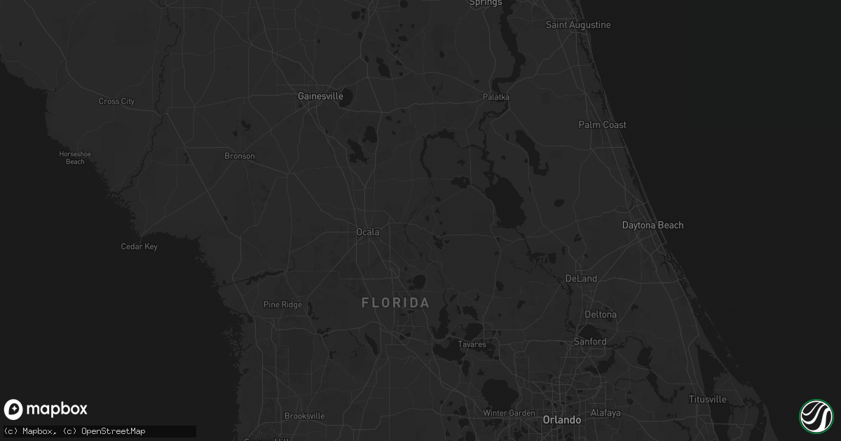 Hail map in Silver Springs, FL on August 19, 2026