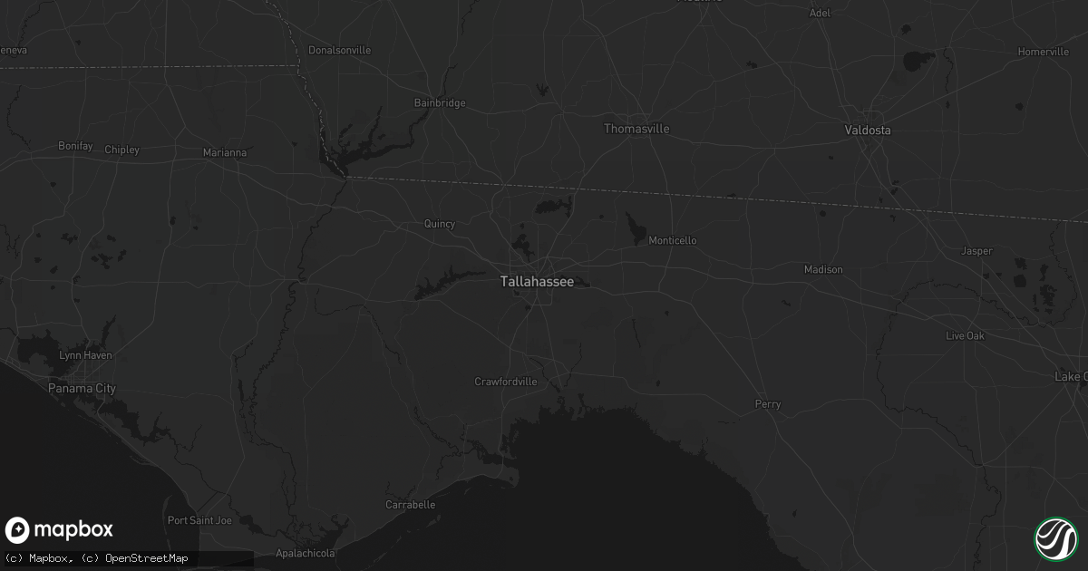 Hail map in Tallahassee, FL on August 19, 2026