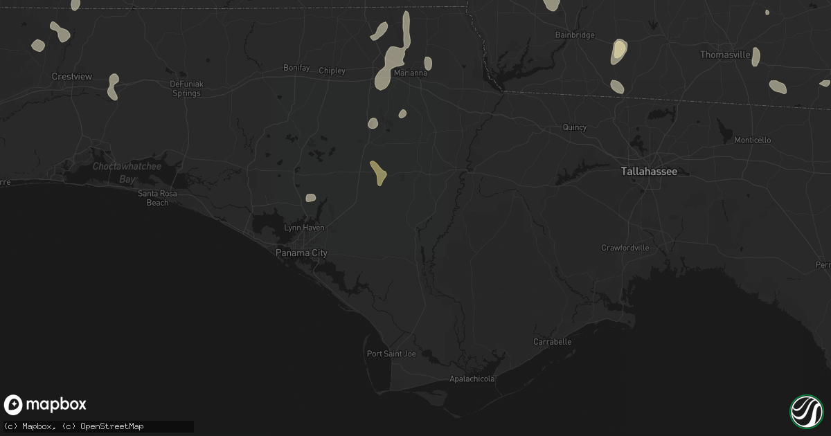 Hail map in Wewahitchka, FL on August 19, 2026