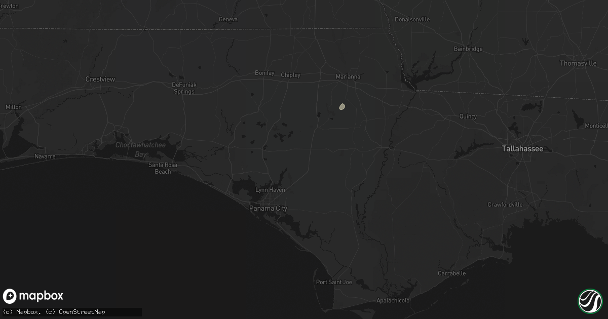Hail map in Youngstown, FL on August 19, 2026