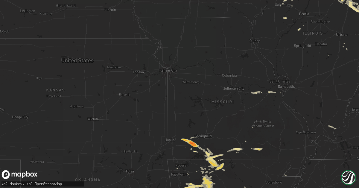 Hail map in Mississippi on August 20, 2011