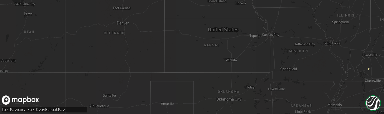 Hail map in Arizona on August 20, 2013