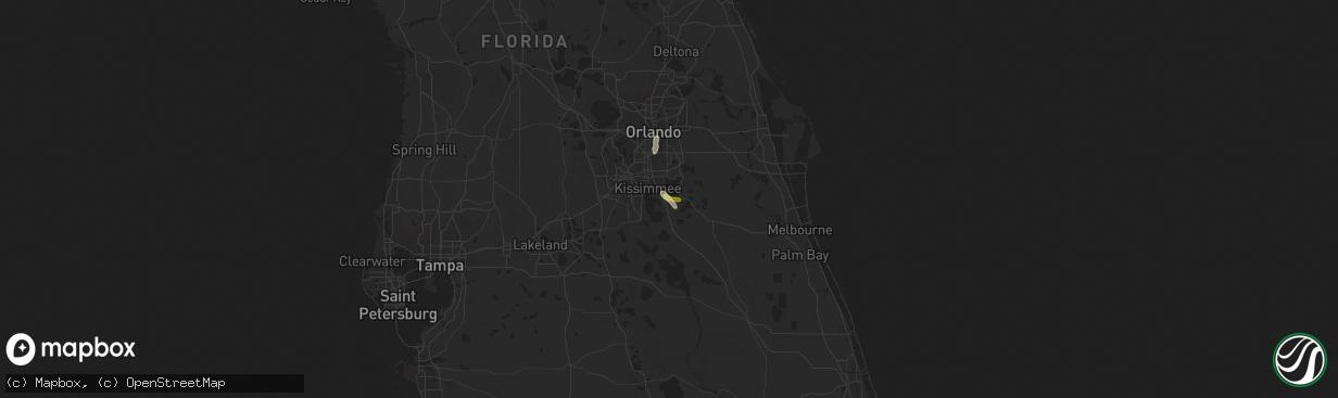 Hail map in Saint Cloud, FL on August 20, 2015