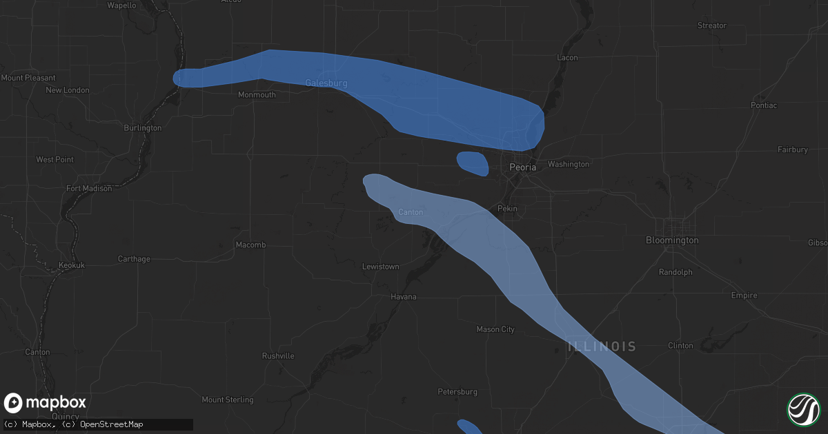 Hail map in Canton, IL on August 20, 2019