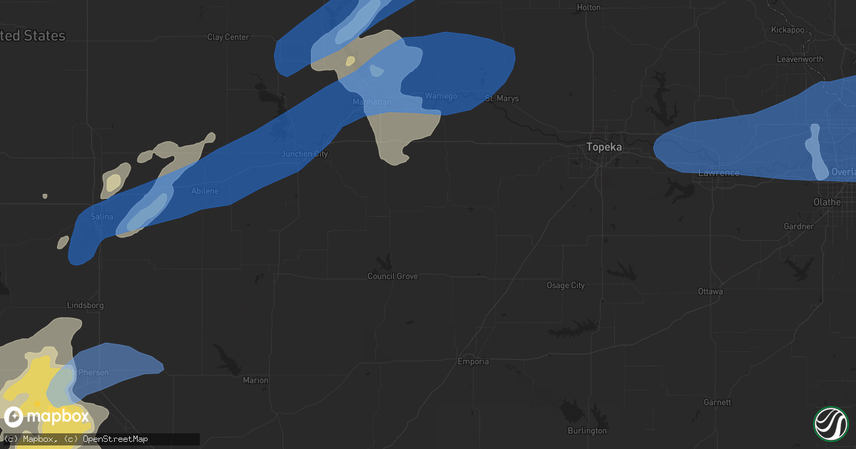 Hail map in Hutchinson, KS on August 20, 2021
