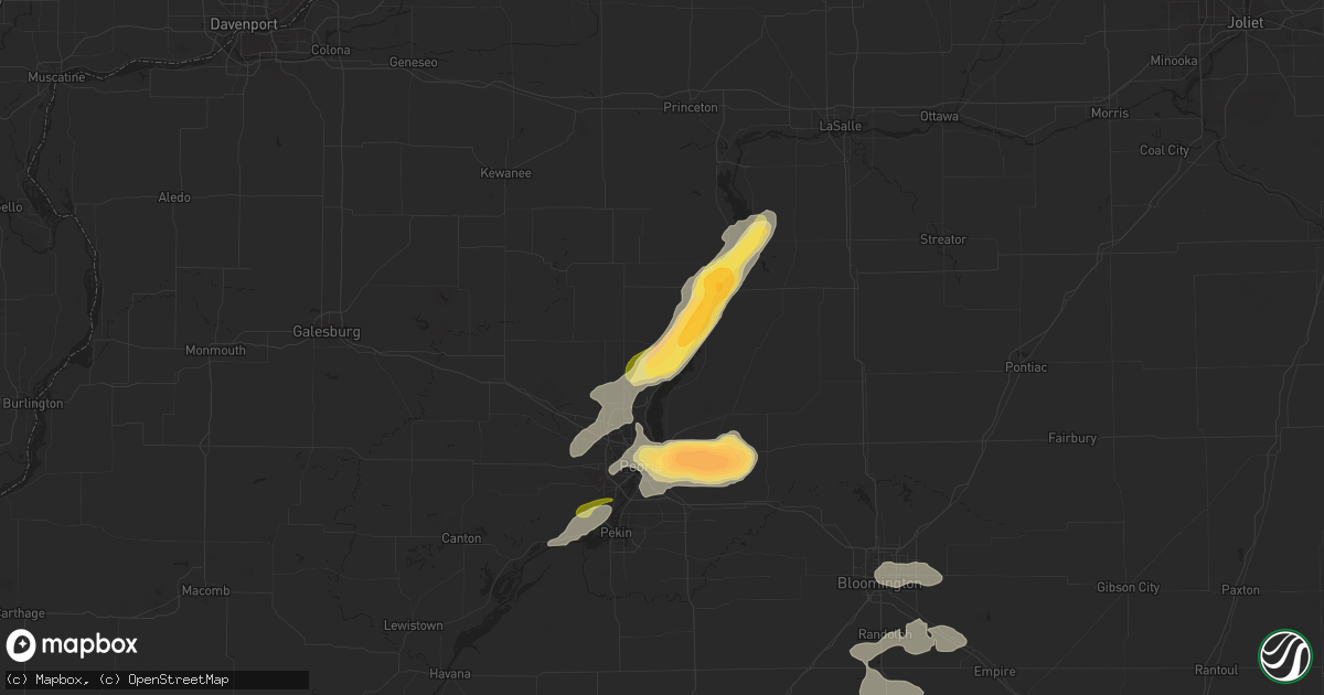 Hail map in Chillicothe, IL on August 20, 2022
