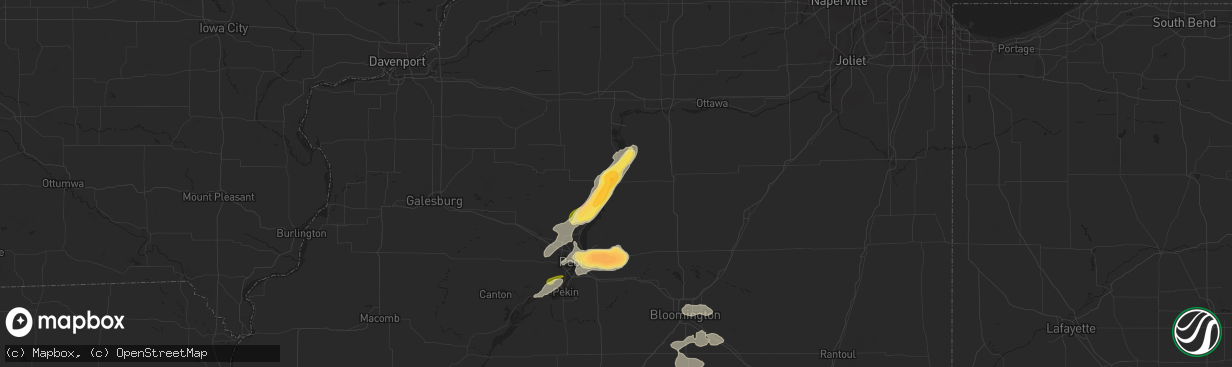 Hail map in Lacon, IL on August 20, 2022