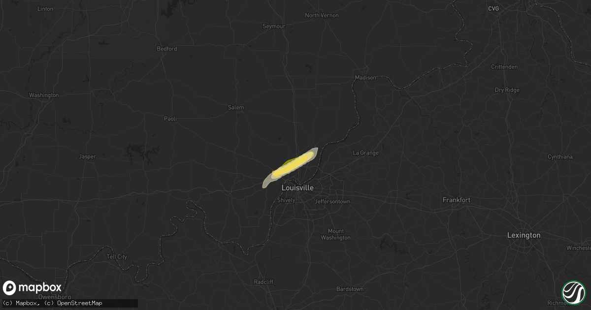 Hail map in Sellersburg, IN on August 20, 2022