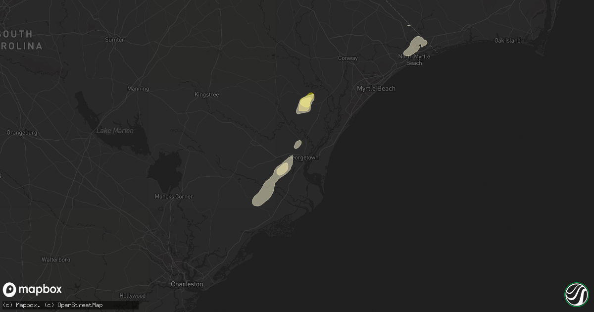 Hail map in Georgetown, SC on August 20, 2024