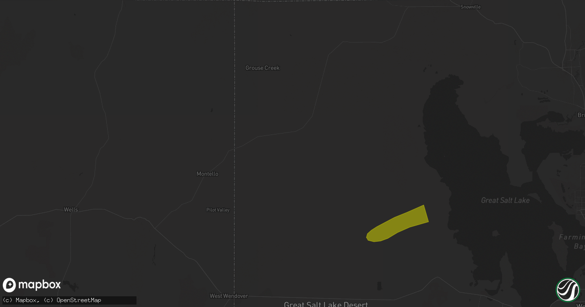 Hail map in Grouse Creek, UT on August 20, 2024