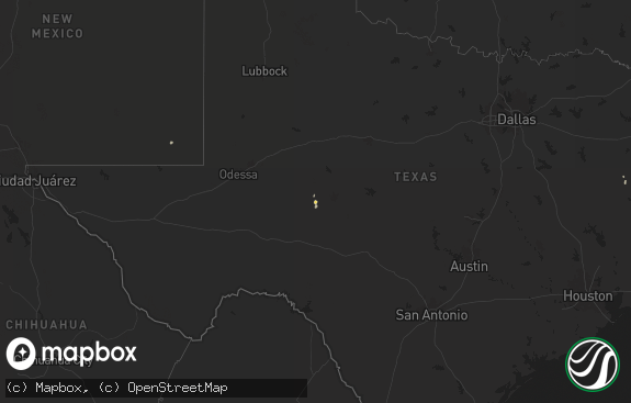 Hail map preview on 08-20-2025