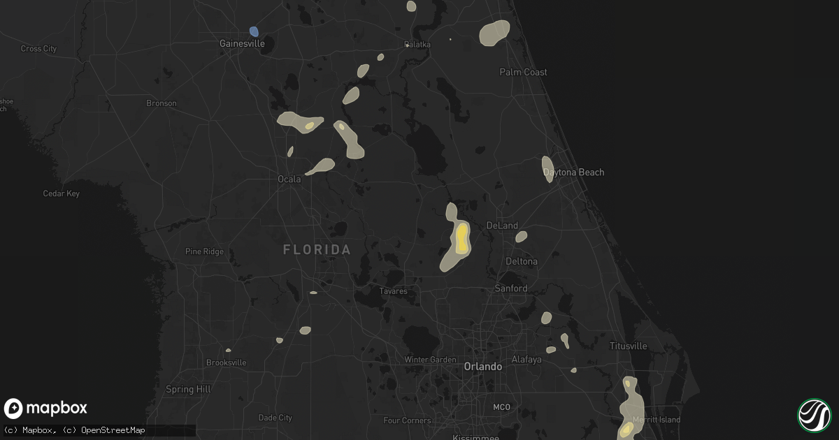 Hail map in Altoona, FL on August 20, 2026