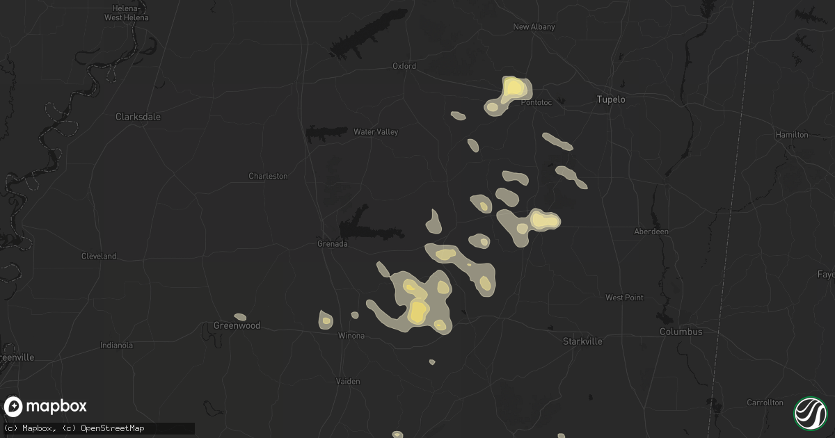 Hail map in Big Creek, MS on August 20, 2026